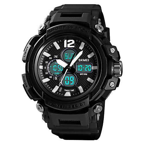 SKMEI Men's Digital Watch Digital Silicone Black 50 m Water Resistant / Waterproof Alarm Clock Stopwatch Analog - Digital Outdoor Fashion - Black Red Blue
SKMEI Men's Digital Watch Digital Silicone Black 50 m Water Resistant / Waterproof Alarm Clock Stopwatch Analog - Digital Outdoor Fashion - Black Red Blue