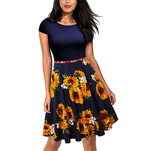 Audrey Hepburn Dresses Retro Vintage 1950s Vacation Dress Dress Rockabilly Prom Dress Women's Spandex Costume Black & White / Yellow / Black / BlueYellow Vintage Cosplay Short Sleeve
Audrey Hepburn Dresses Retro Vintage 1950s Vacation Dress Dress Rockabilly Prom Dress Women's Spandex Costume Black & White / Yellow / Black / BlueYellow Vintage Cosplay Short Sleeve