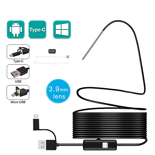 3.9MM 3 in 1 Android Endoscope Camera IP67 Waterproof Snake Camera with 6 Led Lights
3.9MM 3 in 1 Android Endoscope Camera IP67 Waterproof Snake Camera with 6 Led Lights