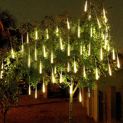 Shower Rain Lights LED Falling Meteor Rain Lights Waterproof 4packs 50cm x10 Tubes 20inch 540 LEDs for Holiday Party Halloween Christmas Tree Wedding Decoration
Shower Rain Lights LED Falling Meteor Rain Lights Waterproof 4packs 50cm x10 Tubes 20inch 540 LEDs for Holiday Party Halloween Christmas Tree Wedding Decoration