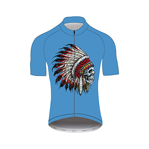 21Grams Sugar Skull Skull Indian Men's Short Sleeve Cycling Jersey - Blue Bike Jersey Top Quick Dry Moisture Wicking Breathable Sports Summer Nylon Polyster Mountain Bike MTB Road Bike Cycling
21Grams Sugar Skull Skull Indian Men's Short Sleeve Cycling Jersey - Blue Bike Jersey Top Quick Dry Moisture Wicking Breathable Sports Summer Nylon Polyster Mountain Bike MTB Road Bike Cycling