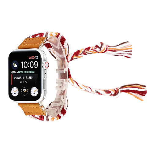 Knitting Wool Hand-Woven Wristband Bracelet Watch Band for Apple Watch 38/40mm 42/44mm Series 4 3 2 1 National Wind Hand-Woven Watch Strap
Knitting Wool Hand-Woven Wristband Bracelet Watch Band for Apple Watch 38/40mm 42/44mm Series 4 3 2 1 National Wind Hand-Woven Watch Strap