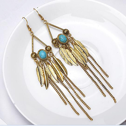 Women's Drop Earrings Tassel Leaf Precious Vintage Fashion Resin Earrings Jewelry Gold / Silver For Party Street 1 Pair
Women's Drop Earrings Tassel Leaf Precious Vintage Fashion Resin Earrings Jewelry Gold / Silver For Party Street 1 Pair