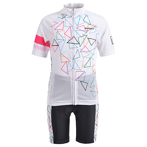 Nuckily Boys' Girls' Short Sleeve Cycling Jersey with Shorts - Kid's White Bike Clothing Suit Breathable Moisture Wicking Quick Dry Sports Spandex Chinlon Mountain Bike MTB Clothing Apparel
Nuckily Boys' Girls' Short Sleeve Cycling Jersey with Shorts - Kid's White Bike Clothing Suit Breathable Moisture Wicking Quick Dry Sports Spandex Chinlon Mountain Bike MTB Clothing Apparel