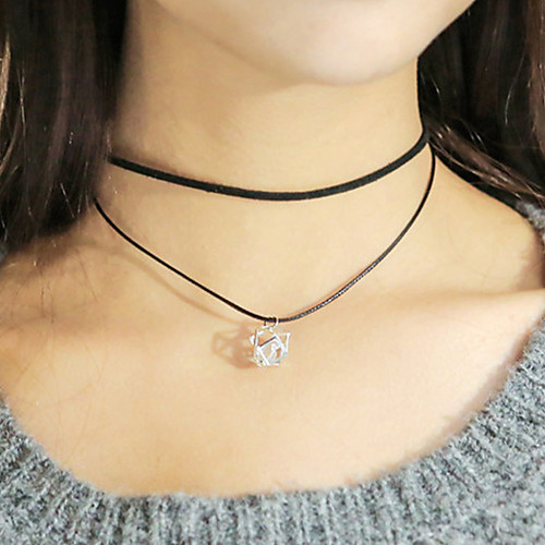 Women's Necklace Layered Necklace Chrome Black 37 cm Necklace Jewelry 1pc For Daily School Street Holiday Festival
Women's Necklace Layered Necklace Chrome Black 37 cm Necklace Jewelry 1pc For Daily School Street Holiday Festival
