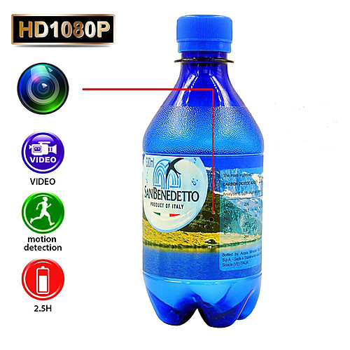 Full HD 1080P Security Camera DVR Water Bottle Camcorder with Motion Detection Function
Full HD 1080P Security Camera DVR Water Bottle Camcorder with Motion Detection Function