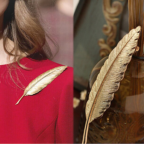 Men's Women's Brooches Long Feather Simple Luxury Trendy Fashion Brooch Jewelry Gold For Wedding Gift Street Promise
Men's Women's Brooches Long Feather Simple Luxury Trendy Fashion Brooch Jewelry Gold For Wedding Gift Street Promise
