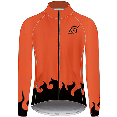 21Grams Naruto Men's Long Sleeve Cycling Jersey - Orange Bike Jersey Top UV Resistant Breathable Quick Dry Sports Winter Fleece 100% Polyester Mountain Bike MTB Clothing Apparel / Micro-elastic
21Grams Naruto Men's Long Sleeve Cycling Jersey - Orange Bike Jersey Top UV Resistant Breathable Quick Dry Sports Winter Fleece 100% Polyester Mountain Bike MTB Clothing Apparel / Micro-elastic