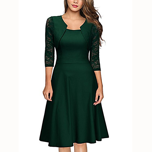 Women's Swing Dress Midi Dress Blushing Pink Wine Green Black Red Navy Blue Short Sleeve Striped Round Neck Hot Vintage Slim S M L XL XXL / Cotton / Cotton
Women's Swing Dress Midi Dress Blushing Pink Wine Green Black Red Navy Blue Short Sleeve Striped Round Neck Hot Vintage Slim S M L XL XXL / Cotton / Cotton