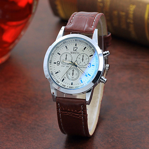 Men's Dress Watch Quartz Stylish Leather Black / Brown Casual Watch Analog Fashion - Black Black / White White / Brown One Year Battery Life
Men's Dress Watch Quartz Stylish Leather Black / Brown Casual Watch Analog Fashion - Black Black / White White / Brown One Year Battery Life