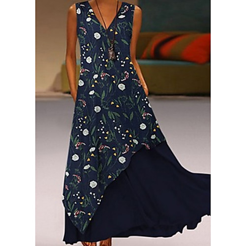 Women's Shift Dress Navy Blue Sleeveless Geometric V Neck Elegant M L XL XXL 3XL
Women's Shift Dress Navy Blue Sleeveless Geometric V Neck Elegant M L XL XXL 3XL