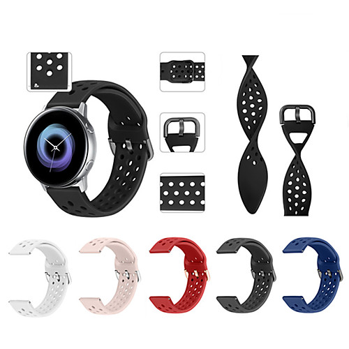 Breathable Silicone Sports Band for Samsung Galaxy Watch Active / Watch 42mm / Gear Sport / Gear S2 Classic
Breathable Silicone Sports Band for Samsung Galaxy Watch Active / Watch 42mm / Gear Sport / Gear S2 Classic