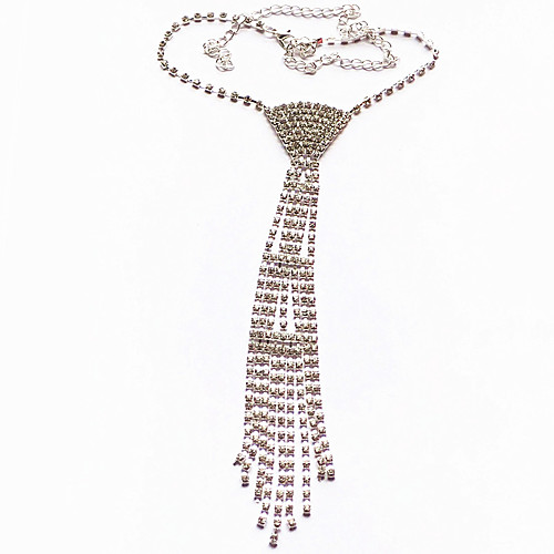 Women's Statement Necklace Y Necklace Classic Unique Design Fashion Zircon Copper Silver Plated Silver 45 cm Necklace Jewelry 1pc For Wedding Holiday Street / Long Necklace
Women's Statement Necklace Y Necklace Classic Unique Design Fashion Zircon Copper Silver Plated Silver 45 cm Necklace Jewelry 1pc For Wedding Holiday Street / Long Necklace