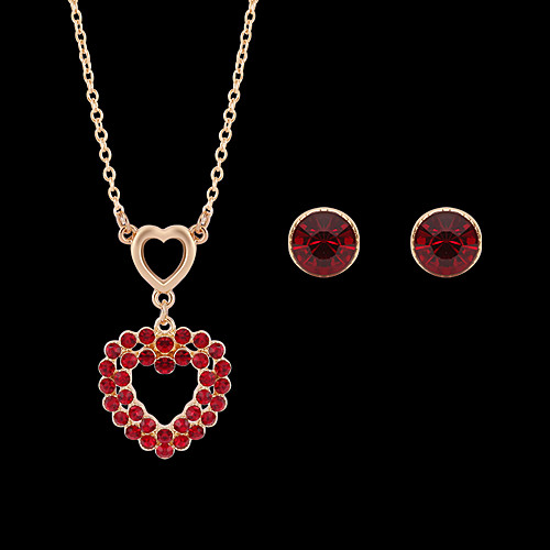Women's Jewelry Set Cut Out Heart Fashion Gold Plated Earrings Jewelry Red For Christmas Wedding Halloween Party Evening Gift 1 set
Women's Jewelry Set Cut Out Heart Fashion Gold Plated Earrings Jewelry Red For Christmas Wedding Halloween Party Evening Gift 1 set