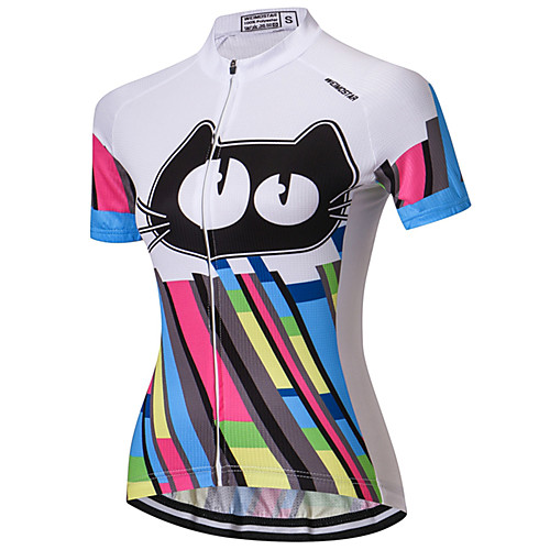 21Grams Cat Rainbow Cartoon Women's Short Sleeve Cycling Jersey - White Bike Jersey Top Breathable Quick Dry Back Pocket Sports Elastane Terylene Polyester Taffeta Mountain Bike MTB Road Bike Cycling
21Grams Cat Rainbow Cartoon Women's Short Sleeve Cycling Jersey - White Bike Jersey Top Breathable Quick Dry Back Pocket Sports Elastane Terylene Polyester Taffeta Mountain Bike MTB Road Bike Cycling