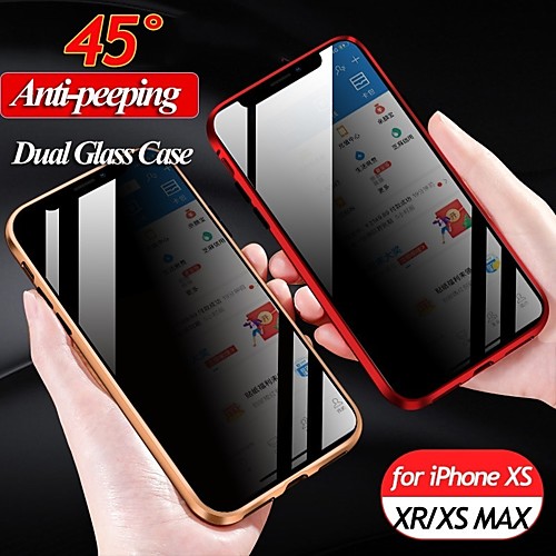 Privacy Magnetic Tempered Glass Phone Case for iPhone 7 8 Plus X XS MAX XR Anti-spy Metal Bumper Double-side Glass Cover
Privacy Magnetic Tempered Glass Phone Case for iPhone 7 8 Plus X XS MAX XR Anti-spy Metal Bumper Double-side Glass Cover