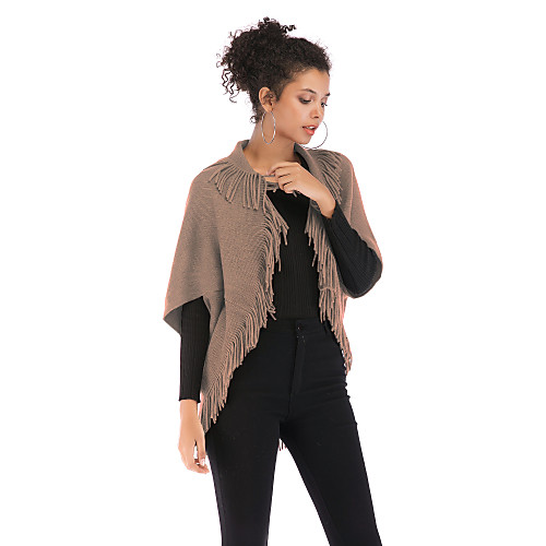 Women's Solid Colored Cardigan Cotton Half Sleeve Loose Sweater Cardigans Turndown Fall Black Red Khaki
Women's Solid Colored Cardigan Cotton Half Sleeve Loose Sweater Cardigans Turndown Fall Black Red Khaki