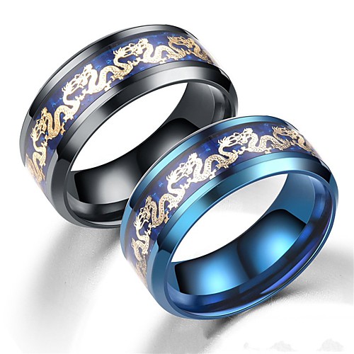 Men's Women's Band Ring Ring Tail Ring 1pc Black Blue Stainless Steel Circular Vintage Basic Fashion Daily Jewelry Dragons Cool
Men's Women's Band Ring Ring Tail Ring 1pc Black Blue Stainless Steel Circular Vintage Basic Fashion Daily Jewelry Dragons Cool