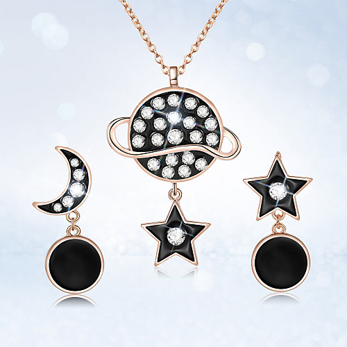 Women's Jewelry Set Cut Out Moon Star Fashion Gold Plated Earrings Jewelry Black For Christmas Wedding Halloween Party Evening Gift 1 set
Women's Jewelry Set Cut Out Moon Star Fashion Gold Plated Earrings Jewelry Black For Christmas Wedding Halloween Party Evening Gift 1 set