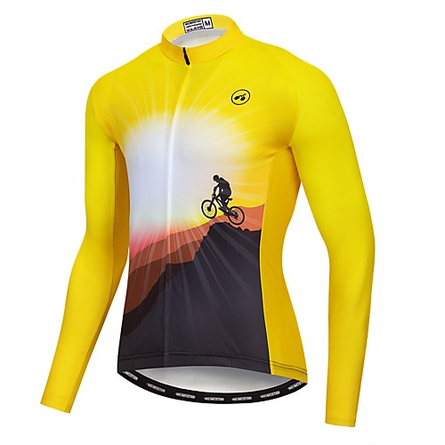 21Grams Men's Long Sleeve Cycling Jersey Winter Elastane Lycra Polyester Yellow Novelty Bike Jersey Top Mountain Bike MTB Road Bike Cycling UV Resistant Quick Dry Moisture Wicking Sports Clothing
21Grams Men's Long Sleeve Cycling Jersey Winter Elastane Lycra Polyester Yellow Novelty Bike Jersey Top Mountain Bike MTB Road Bike Cycling UV Resistant Quick Dry Moisture Wicking Sports Clothing