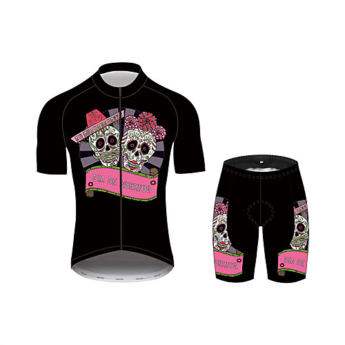 21Grams Sugar Skull Women's Short Sleeve Cycling Jersey with Shorts - Pink Bike Clothing Suit Breathable Quick Dry Moisture Wicking Sports 100% Polyester Mountain Bike MTB Clothing Apparel
21Grams Sugar Skull Women's Short Sleeve Cycling Jersey with Shorts - Pink Bike Clothing Suit Breathable Quick Dry Moisture Wicking Sports 100% Polyester Mountain Bike MTB Clothing Apparel