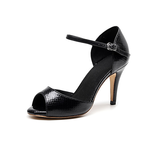 Women's Sandals Stiletto Heel Peep Toe Minimalism Daily Party & Evening Leather Striped Black
Women's Sandals Stiletto Heel Peep Toe Minimalism Daily Party & Evening Leather Striped Black