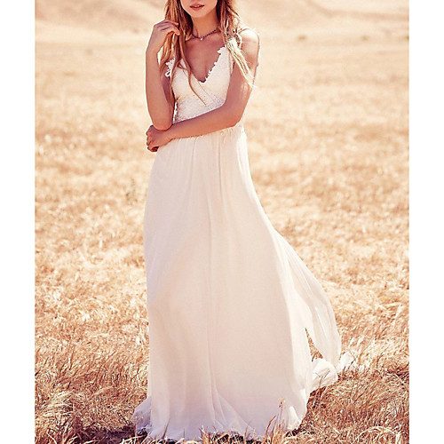 A-Line Wedding Dresses V Neck Strapless Sweep / Brush Train Chiffon Lace Spaghetti Strap Country Boho Plus Size Backless with Appliques 2021
A-Line Wedding Dresses V Neck Strapless Sweep / Brush Train Chiffon Lace Spaghetti Strap Country Boho Plus Size Backless with Appliques 2021