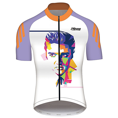 21Grams Elvis Presley Men's Short Sleeve Cycling Jersey - Titanium Bike Jersey Top Quick Dry Breathable Reflective Strips Sports Summer 100% Polyester Mountain Bike MTB Road Bike Cycling Clothing
21Grams Elvis Presley Men's Short Sleeve Cycling Jersey - Titanium Bike Jersey Top Quick Dry Breathable Reflective Strips Sports Summer 100% Polyester Mountain Bike MTB Road Bike Cycling Clothing