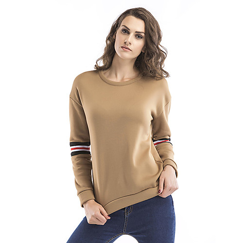 Women's Blouse Shirt Letter Long Sleeve Embroidered Patchwork Round Neck Basic Tops Khaki
Women's Blouse Shirt Letter Long Sleeve Embroidered Patchwork Round Neck Basic Tops Khaki
