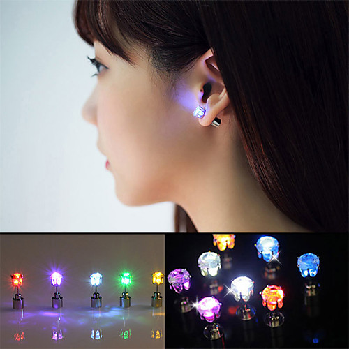 2pcs LED Earring Light Up Crown Glowing Crystal Stainless Ear Drop Ear Stud Earring Jewelry for Dance/Xmas/KTV Party Women Girl
2pcs LED Earring Light Up Crown Glowing Crystal Stainless Ear Drop Ear Stud Earring Jewelry for Dance/Xmas/KTV Party Women Girl