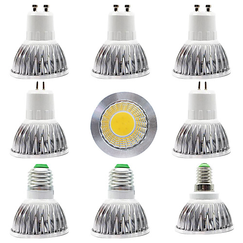 9pcs 12 W LED Spotlight 300 lm E14 E27 GU10 GU5.3 1 LED Beads COB Home Store Lighting Source Warm White White 85-265 V
9pcs 12 W LED Spotlight 300 lm E14 E27 GU10 GU5.3 1 LED Beads COB Home Store Lighting Source Warm White White 85-265 V