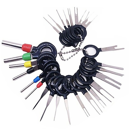 26pcs Car Plug Circuit Board Wire Harness Terminal Extraction Pick Connector Crimp Pin Back Needle Remove Tool
26pcs Car Plug Circuit Board Wire Harness Terminal Extraction Pick Connector Crimp Pin Back Needle Remove Tool