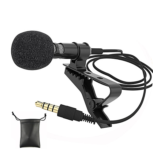 Audio Microphones 3.5mm Jack Plug Clip-on Lavalier Mic Stereo Mini Wired External Microphone for Mobile Phone
Audio Microphones 3.5mm Jack Plug Clip-on Lavalier Mic Stereo Mini Wired External Microphone for Mobile Phone