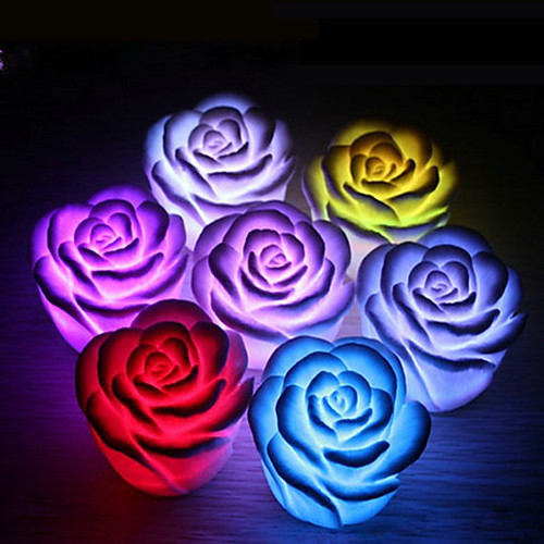 4Pcs Rose Flower LED Light Night Changing Romantic Candle Light Lamp Festival Party Decoration Light
4Pcs Rose Flower LED Light Night Changing Romantic Candle Light Lamp Festival Party Decoration Light