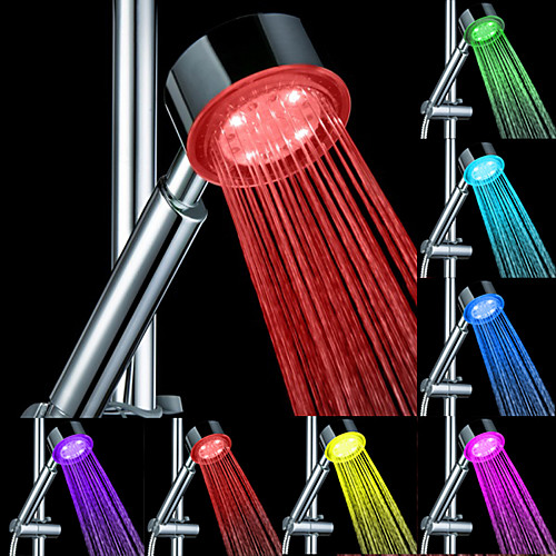 LED Shower Head Color Changing 2 Water Mode 7 Color Glow Light Automatically Changing Handheld Showerhead
LED Shower Head Color Changing 2 Water Mode 7 Color Glow Light Automatically Changing Handheld Showerhead