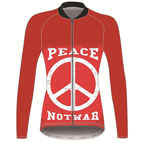 21Grams Peace Sign Women's Long Sleeve Cycling Jersey - Red Bike Jersey Top Thermal Warm UV Resistant Anatomic Design Sports Winter Fleece 100% Polyester Mountain Bike MTB Road Bike Cycling Clothing
21Grams Peace Sign Women's Long Sleeve Cycling Jersey - Red Bike Jersey Top Thermal Warm UV Resistant Anatomic Design Sports Winter Fleece 100% Polyester Mountain Bike MTB Road Bike Cycling Clothing