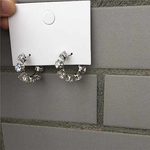 Women's Earrings Classic Alphabet Shape Imitation Diamond Earrings Jewelry Gold / Silver For Gift Daily Festival 1 Pair
Women's Earrings Classic Alphabet Shape Imitation Diamond Earrings Jewelry Gold / Silver For Gift Daily Festival 1 Pair