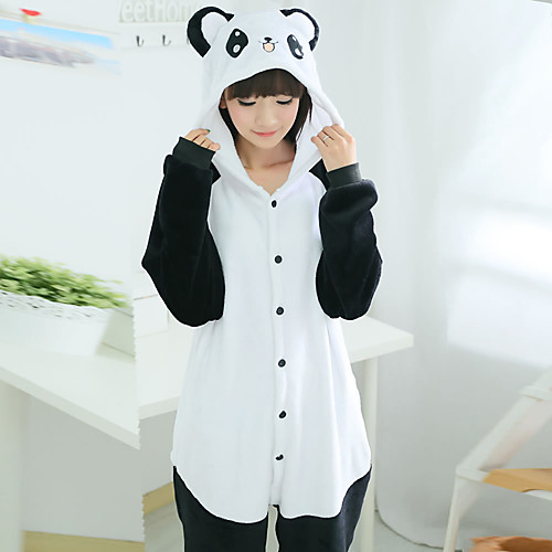Adults' Kigurumi Pajamas Panda Onesie Pajamas Flannelette Black / White Cosplay For Men and Women Animal Sleepwear Cartoon Festival / Holiday Costumes
Adults' Kigurumi Pajamas Panda Onesie Pajamas Flannelette Black / White Cosplay For Men and Women Animal Sleepwear Cartoon Festival / Holiday Costumes