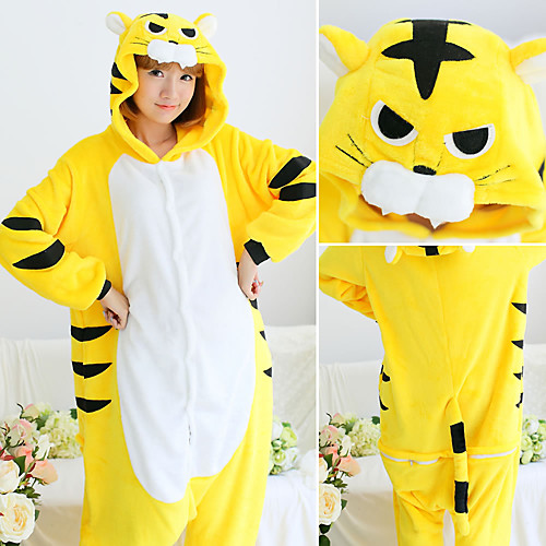 Adults' Kigurumi Pajamas Tiger Onesie Pajamas Flannelette Yellow Cosplay For Men and Women Animal Sleepwear Cartoon Festival / Holiday Costumes
Adults' Kigurumi Pajamas Tiger Onesie Pajamas Flannelette Yellow Cosplay For Men and Women Animal Sleepwear Cartoon Festival / Holiday Costumes