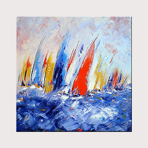 Oil Painting Hand Painted Square Abstract Landscape Modern Rolled Canvas (No Frame)
Oil Painting Hand Painted Square Abstract Landscape Modern Rolled Canvas (No Frame)