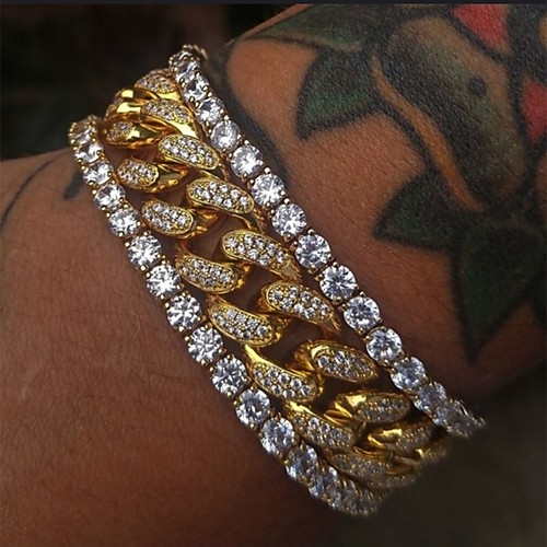 Men's Vintage Bracelet Earrings / Bracelet Tennis Chain Lucky Vintage Trendy Fashion Imitation Diamond Bracelet Jewelry Gold For Daily
Men's Vintage Bracelet Earrings / Bracelet Tennis Chain Lucky Vintage Trendy Fashion Imitation Diamond Bracelet Jewelry Gold For Daily