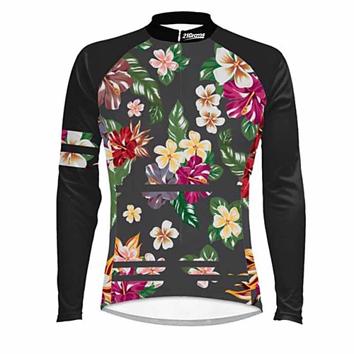 21Grams Floral Botanical Women's Long Sleeve Cycling Jersey - Black Bike Jersey Top Thermal Warm UV Resistant Anatomic Design Sports Winter Summer 100% Polyester Mountain Bike MTB Road Bike Cycling
21Grams Floral Botanical Women's Long Sleeve Cycling Jersey - Black Bike Jersey Top Thermal Warm UV Resistant Anatomic Design Sports Winter Summer 100% Polyester Mountain Bike MTB Road Bike Cycling