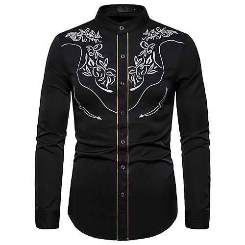 Men's Shirt Graphic Embroidered Long Sleeve Daily Tops Black Red Navy Blue
Men's Shirt Graphic Embroidered Long Sleeve Daily Tops Black Red Navy Blue