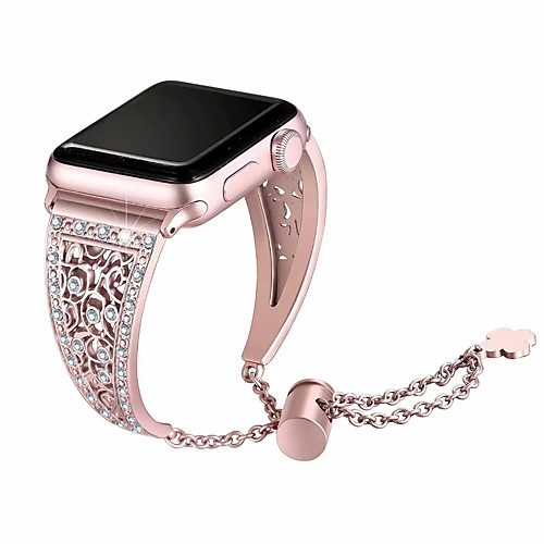Stainless Steel Bracelet For Apple Watch 38mm/40mm/42mm/44mm Luxury Metal Diamond Rhinestone Watch Women Watchband Strap Band For Apple Watch Series 6 SE 5 4 3 2 1
Stainless Steel Bracelet For Apple Watch 38mm/40mm/42mm/44mm Luxury Metal Diamond Rhinestone Watch Women Watchband Strap Band For Apple Watch Series 6 SE 5 4 3 2 1