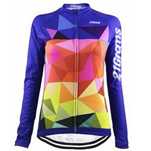 21Grams Women's Long Sleeve Cycling Jersey Winter Summer Spandex Polyester Blue Rainbow Plaid Checkered Bike Jersey Top Mountain Bike MTB Road Bike Cycling Thermal Warm UV Resistant Anatomic Design
21Grams Women's Long Sleeve Cycling Jersey Winter Summer Spandex Polyester Blue Rainbow Plaid Checkered Bike Jersey Top Mountain Bike MTB Road Bike Cycling Thermal Warm UV Resistant Anatomic Design