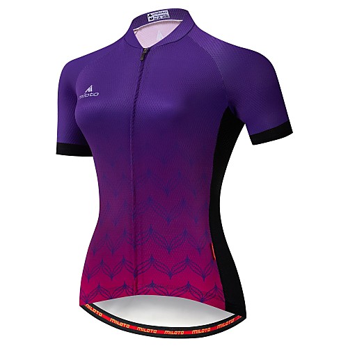 Miloto Women's Short Sleeve Cycling Jersey Winter Summer Polyester Black / Blue Gradient Bike Jersey Mountain Bike MTB Moisture Wicking Reflective Strips Back Pocket Sports Clothing Apparel
Miloto Women's Short Sleeve Cycling Jersey Winter Summer Polyester Black / Blue Gradient Bike Jersey Mountain Bike MTB Moisture Wicking Reflective Strips Back Pocket Sports Clothing Apparel