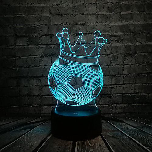 3D LED Football Crown Night Light Euro Cup Football Fans Colorful 3D Lamp LED Lights Vision Touch Control Nightlight
3D LED Football Crown Night Light Euro Cup Football Fans Colorful 3D Lamp LED Lights Vision Touch Control Nightlight