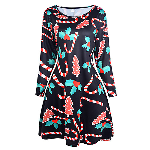Christmas Dress Santa Clothes Adults' Women's Dresses Vacation Dress Christmas Christmas New Year Festival / Holiday Polyster Black / Blue / Beige Women's Easy Carnival Costumes Printing
Christmas Dress Santa Clothes Adults' Women's Dresses Vacation Dress Christmas Christmas New Year Festival / Holiday Polyster Black / Blue / Beige Women's Easy Carnival Costumes Printing