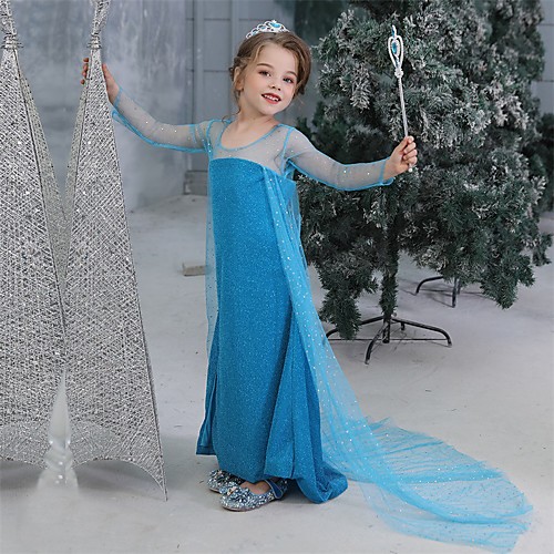 Santa Suit Princess Elsa Dress Flower Girl Dress Girls' Movie Cosplay A-Line Slip Vacation Dress Halloween Blue Halloween
Santa Suit Princess Elsa Dress Flower Girl Dress Girls' Movie Cosplay A-Line Slip Vacation Dress Halloween Blue Halloween