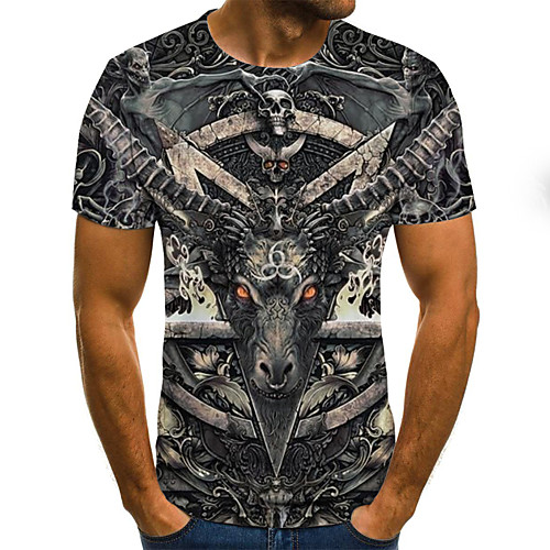 Men's T shirt Shirt Color Block 3D Plus Size Print Short Sleeve Daily Tops Basic Exaggerated Round Neck Black / Sports
Men's T shirt Shirt Color Block 3D Plus Size Print Short Sleeve Daily Tops Basic Exaggerated Round Neck Black / Sports